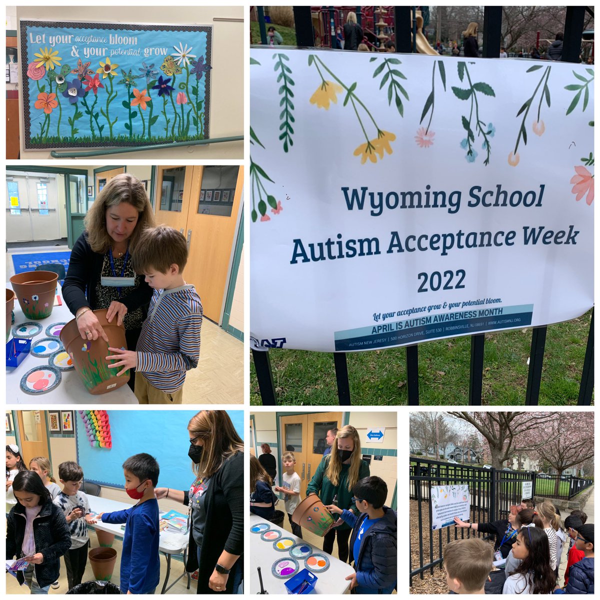 WyomingElem's tweet photo. Celebrating Autism Acceptance Month. “Let Your Acceptance Bloom and Your Potential Grow!” @millburnschools https://t.co/70rCaX42d1