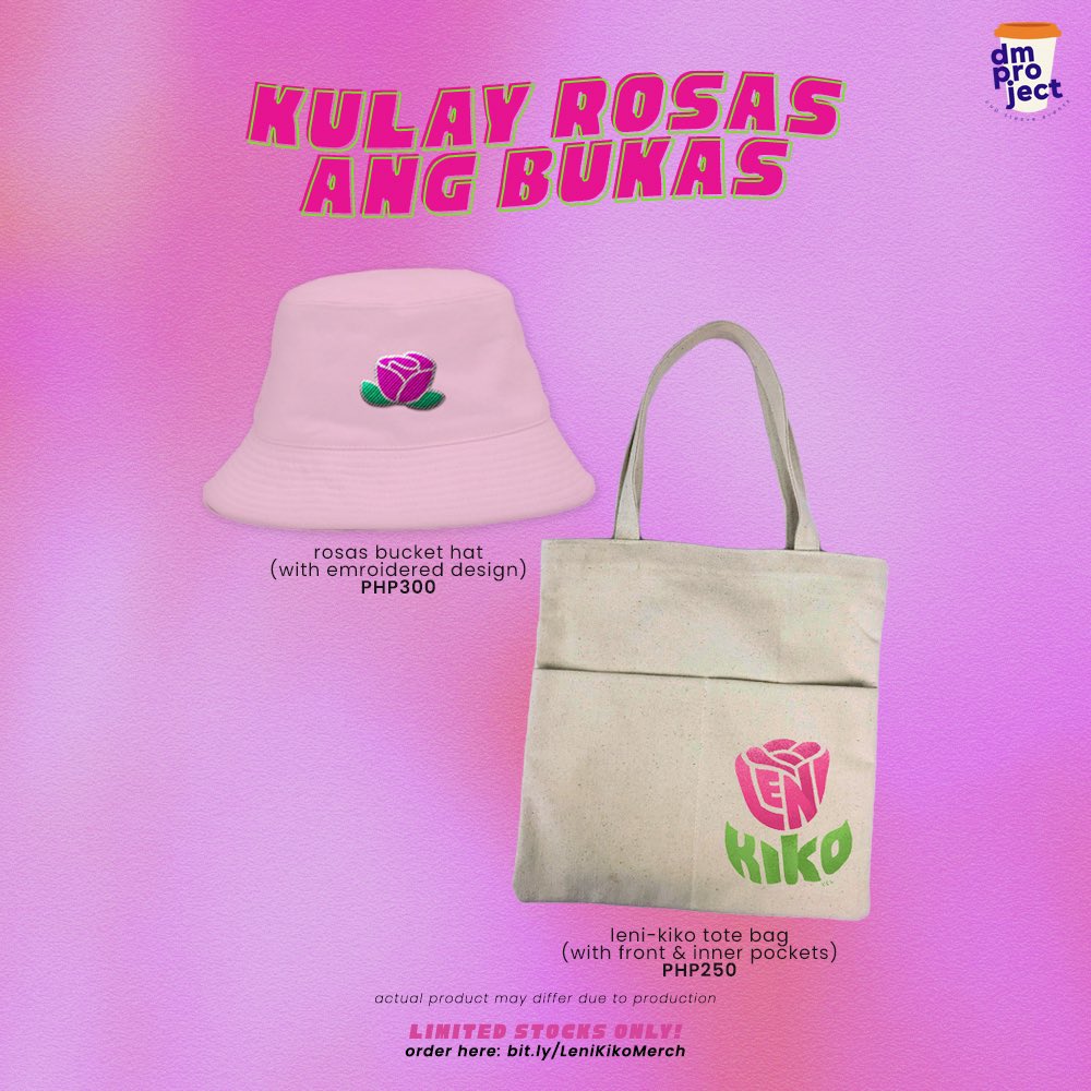 dm_project92's tweet photo. We’re taking a quick break from K-pop to support our presidential and vice presidential candidate this May 💕

DM Project supports #LeniKiko2022 🌸
We believe that the future is pink. And it starts right now 🌷

#LeniKikoAllTheWay 

Pre-order here: https://t.co/CXLdC0rBtG https://t.co/YuPYYRRmNc