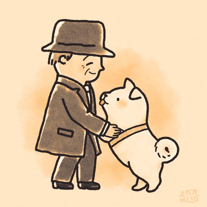 忠犬ハチ公のtwitterイラスト検索結果