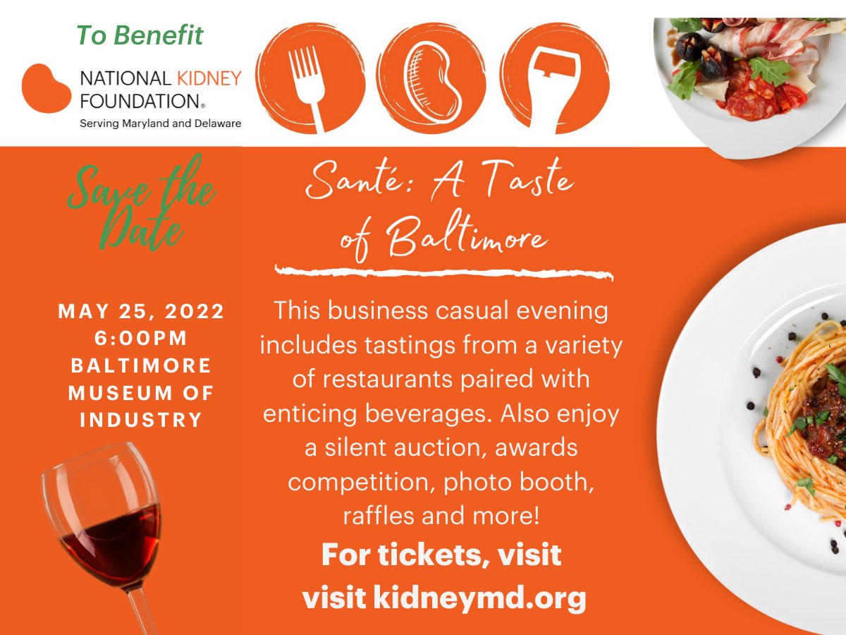#Sante in person is back! <a href="/nkf/">National Kidney Foundation</a> <a href="/NKFMDDE/">NKF Serving Maryland and Delaware</a> <a href="/BMIatWork/">Balt Museum Industry</a> #Savethedate #MAY25