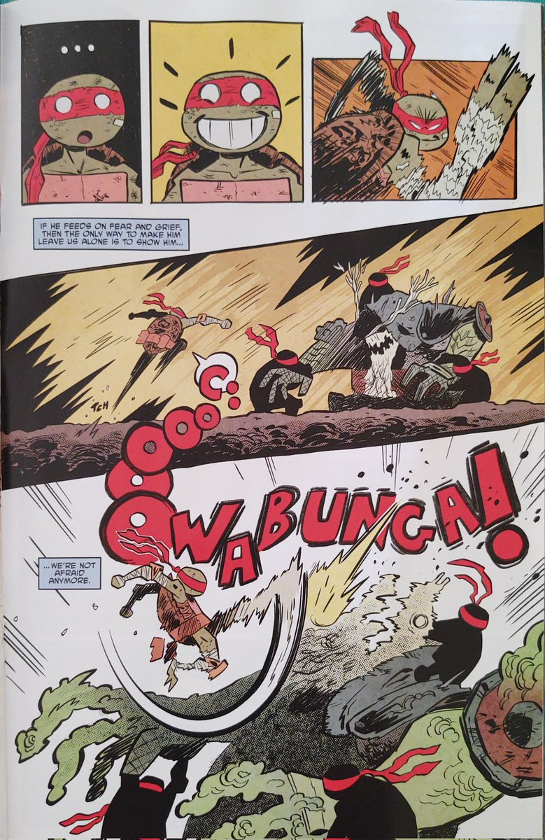 Drew90888211's tweet photo. I wasn't familiar with the work of Juni Ba until last week when I picked up Monkey Meat 1&amp;2 and the 2022 TMNT Annual. Frenetic, funny, the characters are kinda cute and I like their style #juniba #monkeymeat #imagecomics #teenagemutantninjaturtles #idwcomics https://t.co/bXWwhrNhUv
