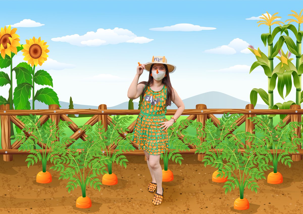 i wear my outfit (hat, earring, ring, bracelet, dress, and slippers) made of carrots. it takes 24 hours to execute this concept, cut, and stick.
@anthoniptr @viniapr22 @aaronmcdnz @flufworld 

#FLUFWorld #NFTCommunity #InternationalCarrotDay 🥕