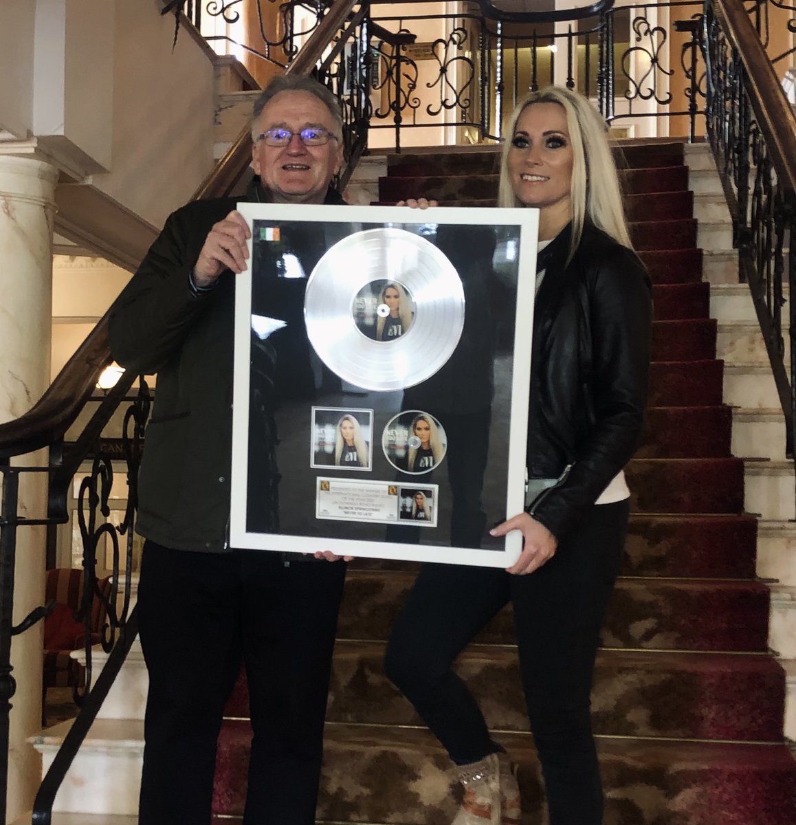 DowndaRoadProduction (@downda_road_) on Twitter photo Presenting <a href="/ESpringstrike/">Ellinor Springstrike</a> on Wednesday with her award for โNever Too Lateโ which won our International song of the year 2021! Presenting <a href="/ESpringstrike/">Ellinor Springstrike</a> on Wednesday with her award for โNever Too Lateโ which won our International song of the year 2021!