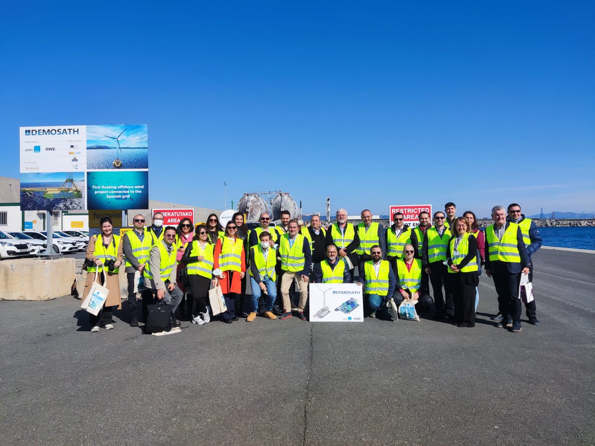 saitecoffshore's tweet image. #WindEurope2022 comes to an end! Thanks to everyone who showed up at our booth and visited #DemoSATH construction site. What an exciting week it has been here in our hometown Bilbao! ✌🏻 Exciting teams ahead for #floatingwind and us!