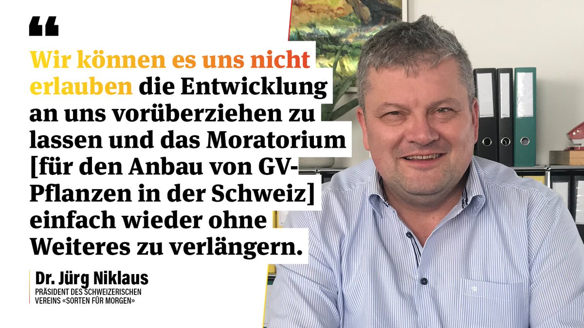 SaatgutKannMehr's tweet photo. „Wir können es uns nicht erlauben die Entwicklung an uns vorüberziehen zu lassen und das Moratorium [für den Anbau von GV-Pflanzen in der Schweiz] einfach wieder ohne Weiteres zu verlängern.“ - Dr. Jürg Niklaus @ETH: #DialogGenomeEditing https://t.co/UOJnZJsGPU https://t.co/l4VMLKOj1f