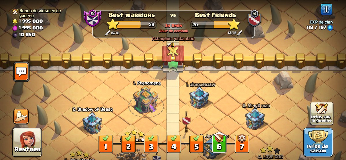 Phenomena_BW's tweet photo. Allez encore une journée et on la gagne cette ligue @ClashofClans https://t.co/j7KI9JA3K8