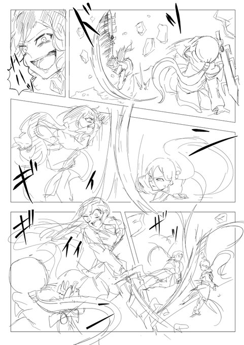 擬カビ注意!!
これは3ヶ月くらい前に描いたダメッタメッタ漫画のラフ 