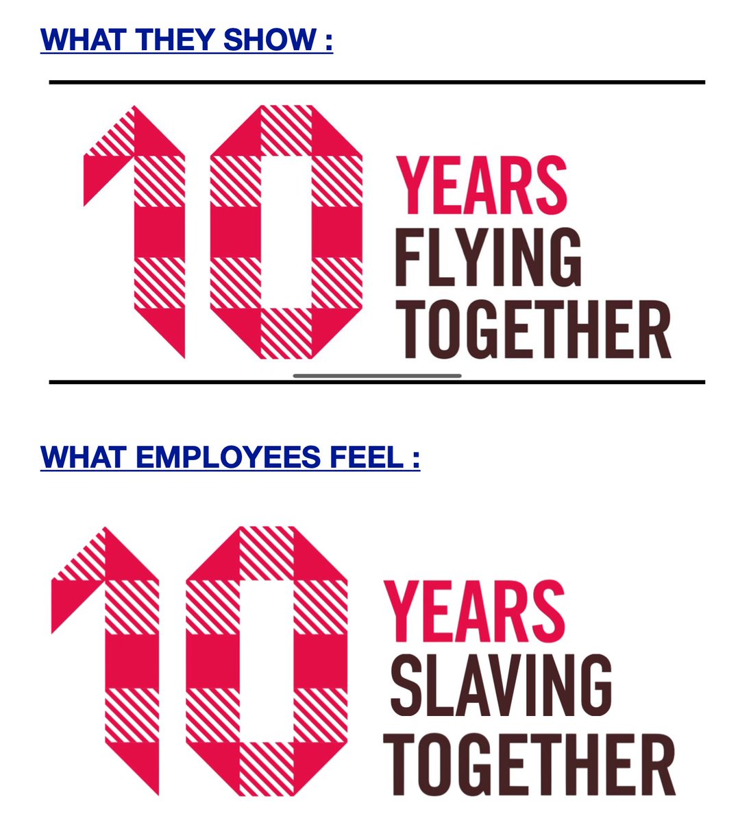 Snpnc_Volotea's tweet photo. @volotea THIS is what your employees think !
@volotea VOILA ce que pensent réellement vos employés.
#10yearsslavingtogether https://t.co/YkR9o7M8x8