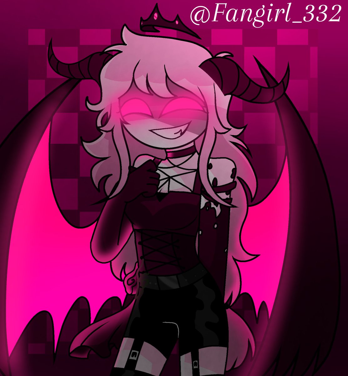 332Fangirl's tweet photo. Meet sarv's fan made sister sakura!

#mfm #fnf #midfightmasses #Sarvente  #oc #mfmoc https://t.co/fiOQiyNh2R