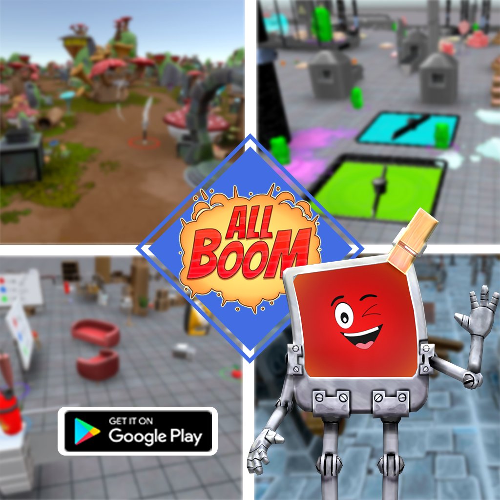 AllBoomGame's tweet photo. ¡Ha llegado el día ‼️
Ya puedes descargarte #AllBoomGame en #GooglePlay 📲🕹🚀 https://t.co/WVwh3rw15b 
⚔️ Battle Royale
💰 Free to play

Iremos haciendo actualizaciones y mejorando todo lo que podamos. Esperemos que os guste 🥰

#videojuegos #battleRoyale #GooglePlay #PlayStore https://t.co/5pt0t3Rln9