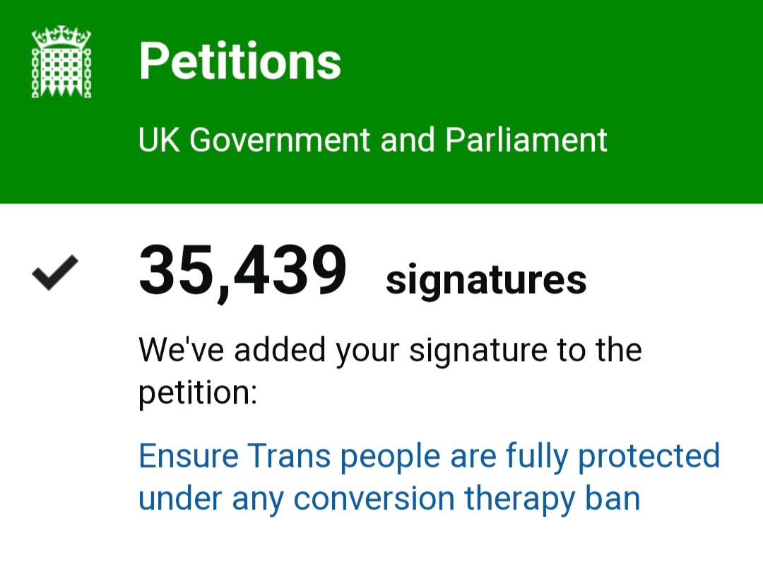 sapphoslibrary's tweet photo. UK PEOPLE!

please sign this petition to ensure that trans people are included in the conversion therapy ban! it's an official uk gov petition which means they have to respond and take action so it's really important to share too!

https://t.co/PzXpga5784

(internationals pls rt) https://t.co/idJKA4rU7j