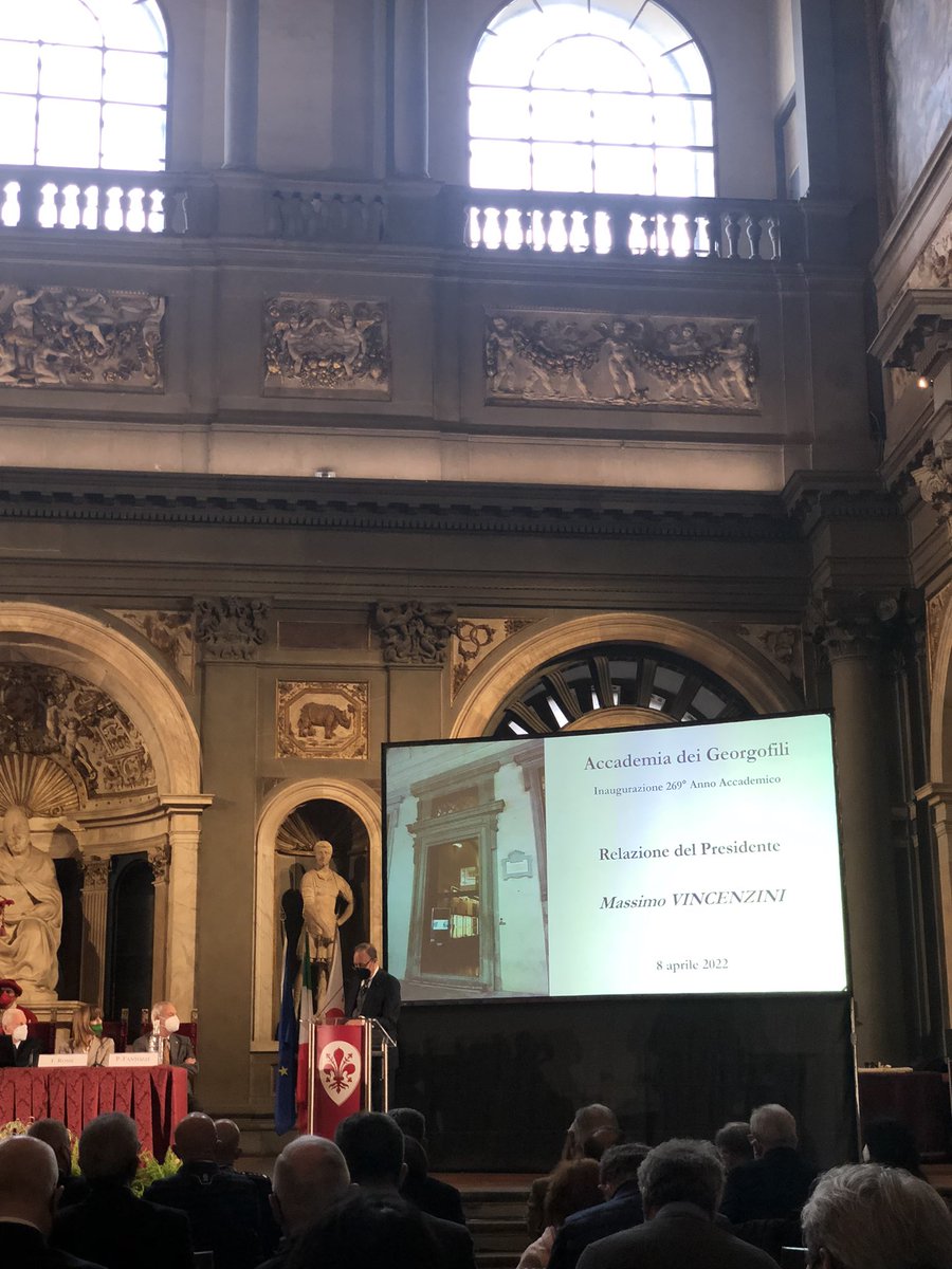 ImageLine1504's tweet photo. A @comunefi inaugura il 269º Anno Accademico @georgofili. @ImageLine1504 è presente e nei prossimi giorni svelerà i dettagli dell'AgroInnovation Award realizzato con l'Accademia. 
Il presidente Vincenzini richiama la priorità della transizione ecologica e digitale. https://t.co/HxqPdPDoew