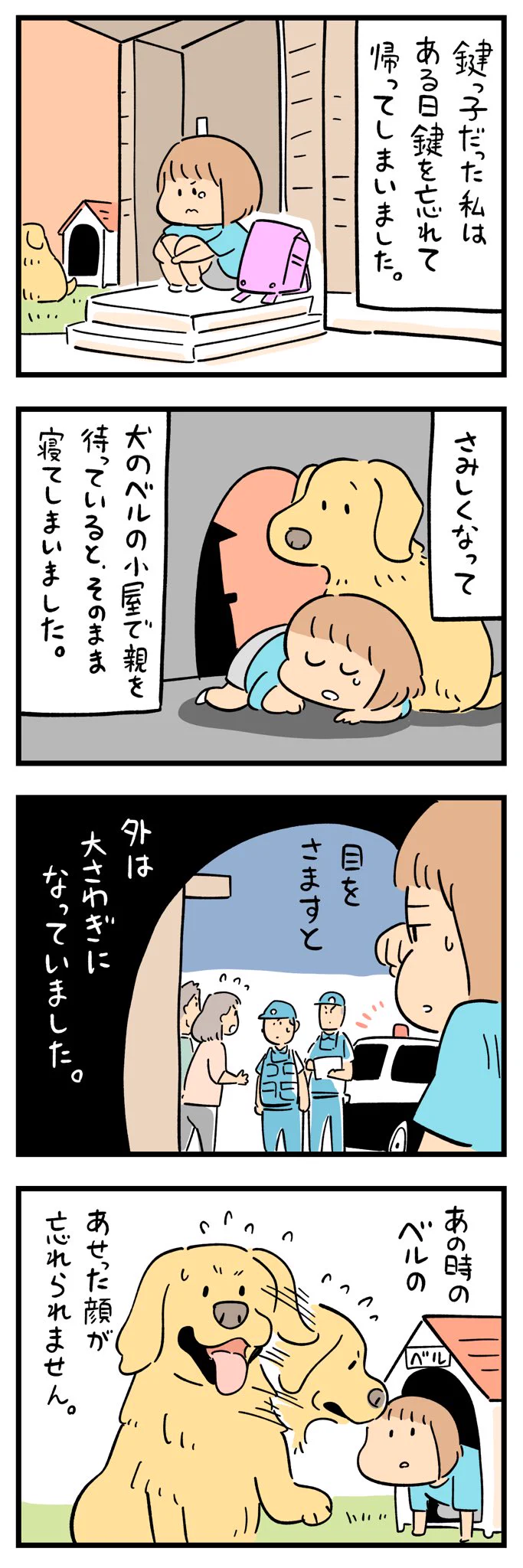 動物のちょっと感動する話。私がいなくて大騒ぎになっているのを見て焦っていた犬。