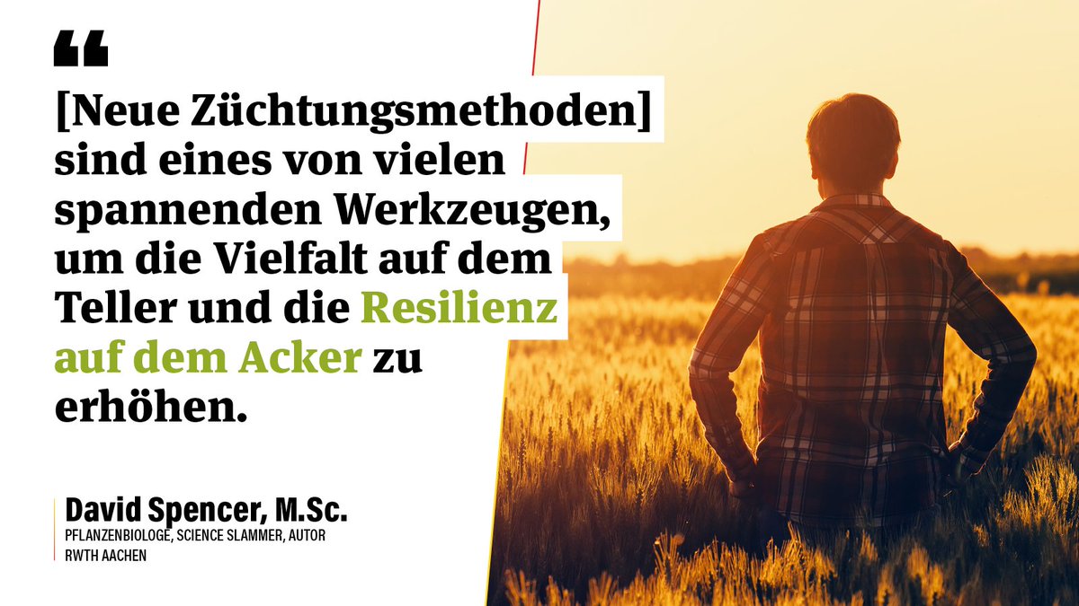 SaatgutKannMehr's tweet photo. Von neuen Züchtungsmethoden wie #CRISPR-Cas9 geht laut Wissenschaft kein höheres Risiko aus als von herkömmlichen Methoden. Darüber hinaus sieht @d_t_spencer sie als spannendes Werkzeug für mehr Vielfalt: https://t.co/UOJnZJsGPU #DialogGenomeEditing https://t.co/xh2bwgZYo4