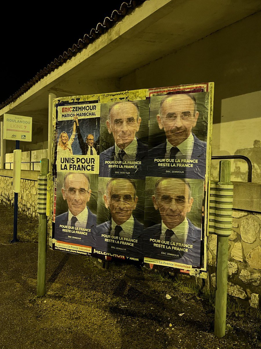 Notre équipe tarnaise été au rendez-vous hier soir dans les rues de Castres pour coller les affiches ! #JeVoteZemmourLe10avril 🇫🇷🇫🇷🇫🇷