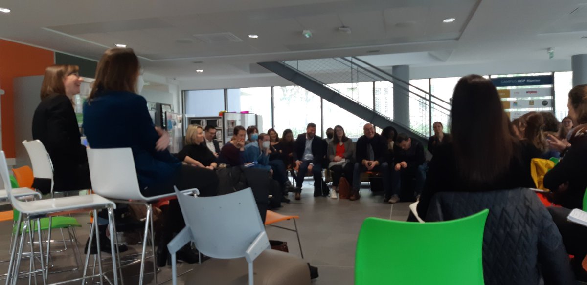 [Morning coffee 🥐] ce matin quel plaisir de retrouver en vrai des personnes inspirantes pour partager sur des sujets qui me tiennent à cœur: recruter sans cv, bien-être au travail, #marqueemployeur