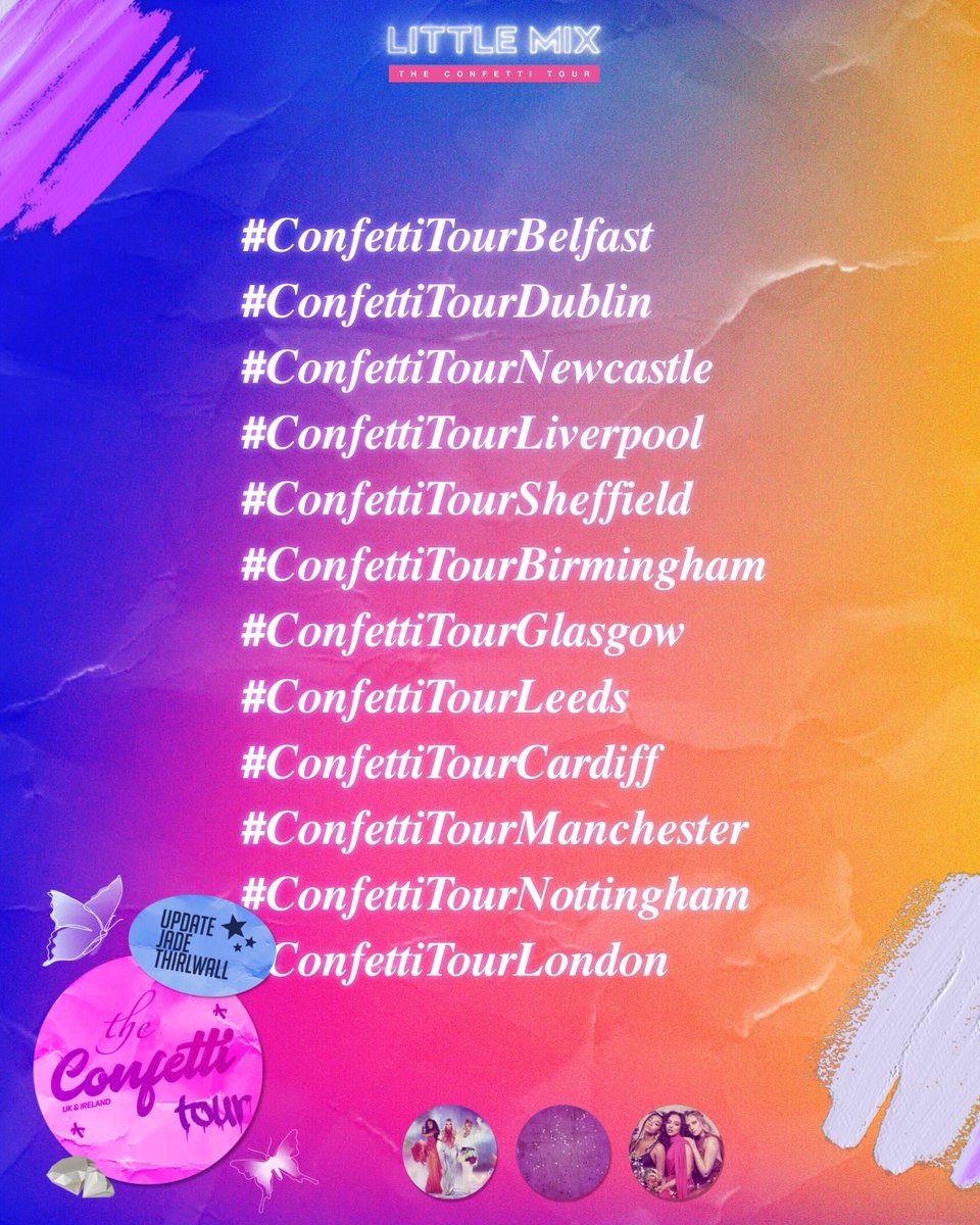 LMsources's tweet photo. To help organize The Confetti Tour content, we have decided to create a hashtag for every tour date! 🎉

— It will comprise of: #ConfettiTour + city. Feel free to use it to find or post your content. 🎊 https://t.co/pqInKiKW1K