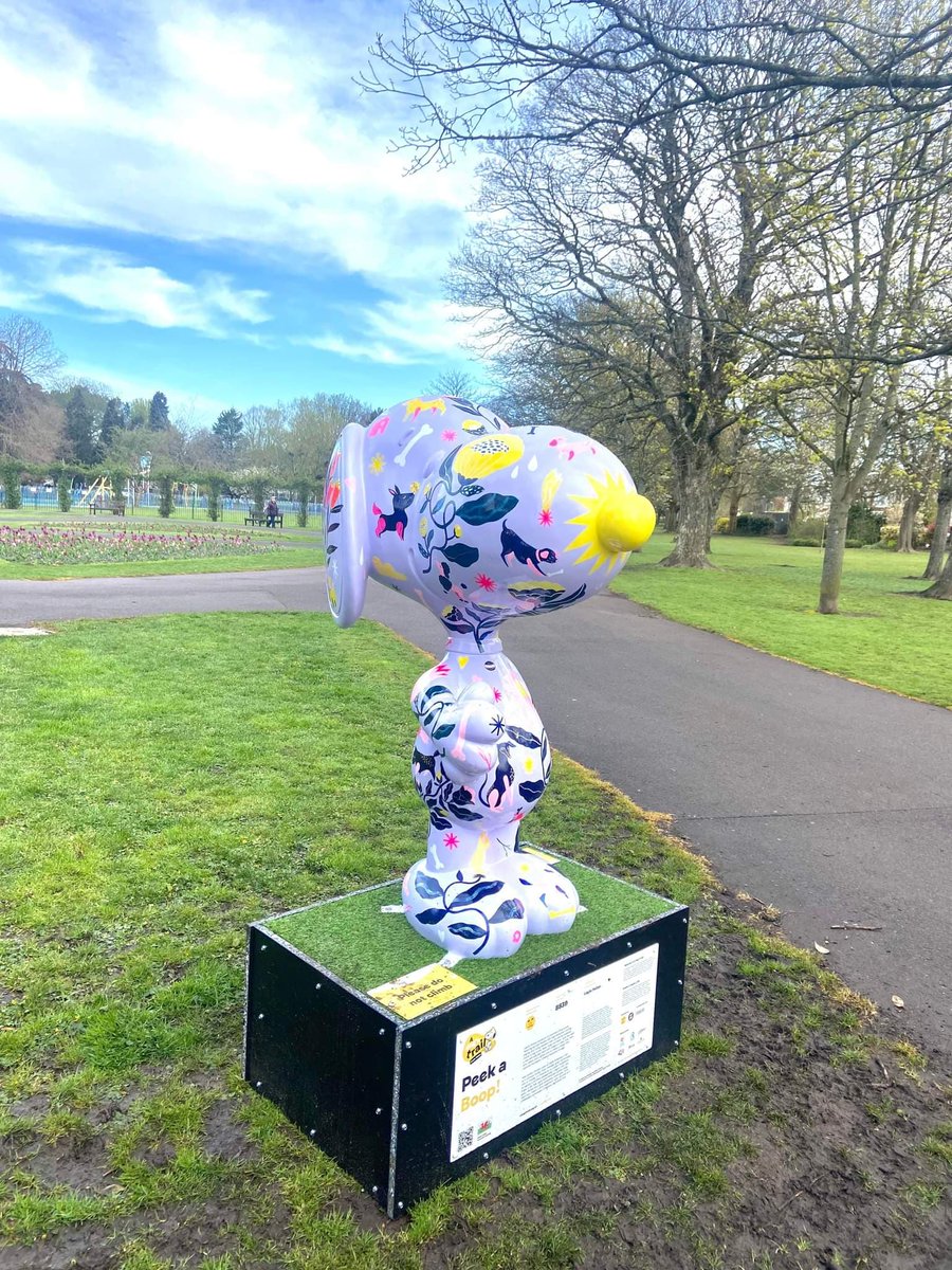 Delighted to share I have a Snoopy sculpture included in the <a href="/ADogsTrail/">A Dog’s Trail</a>! Runs from today - 5th June across Cardiff, Porthcawl and Caerphilly. You'll find my floral Snoopy in Victoria Park, Cardiff! Trail details here: adogstrail.org.uk Happy hunting!