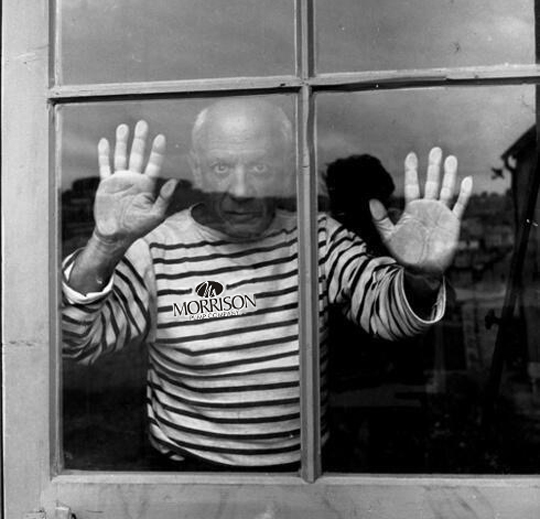 MorrisonPump's tweet photo. Honoring Pablo Picasso, Spanish modern artist, pioneer of cubism, and #PumpArt fan, who died on this day in 1973. https://t.co/hzGgLZd34n