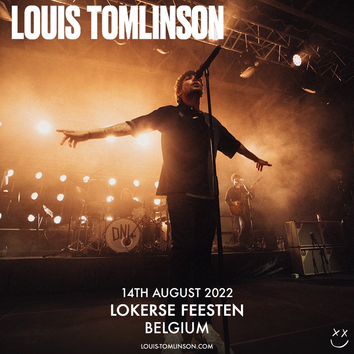 LTHQOfficial's tweet photo. Belgium! Louis will be headlining Lokerse Feesten 2022!  General sale starts Saturday 9th April at 10am CEST. https://t.co/oYikRcMRiT https://t.co/3EK6nspEl4