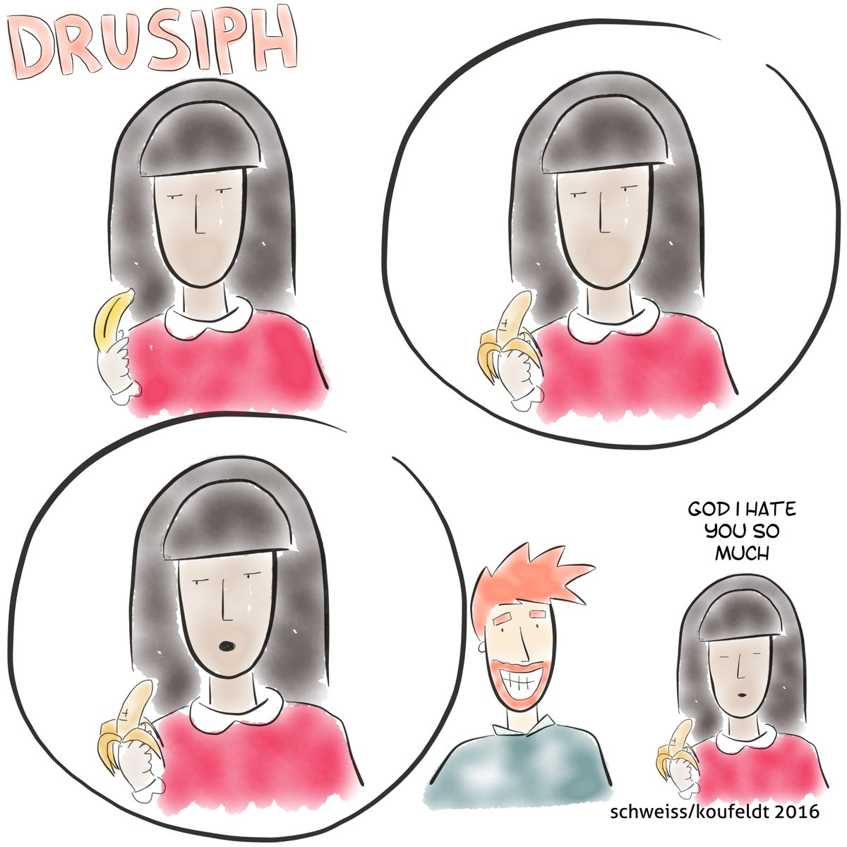 drusiph's tweet photo. #drusiph #comic #comicstrip #comicbook #comedy #cartoon #webtoon #webcomic #webseries #writing #satire #sarcasm #joke #laughter #humour #comedian #standcupcomedy #conversation #dialogue #food #fruit #banana #bananas #uncomfortable #awkward #eat #eating https://t.co/kiHRIArsJ1