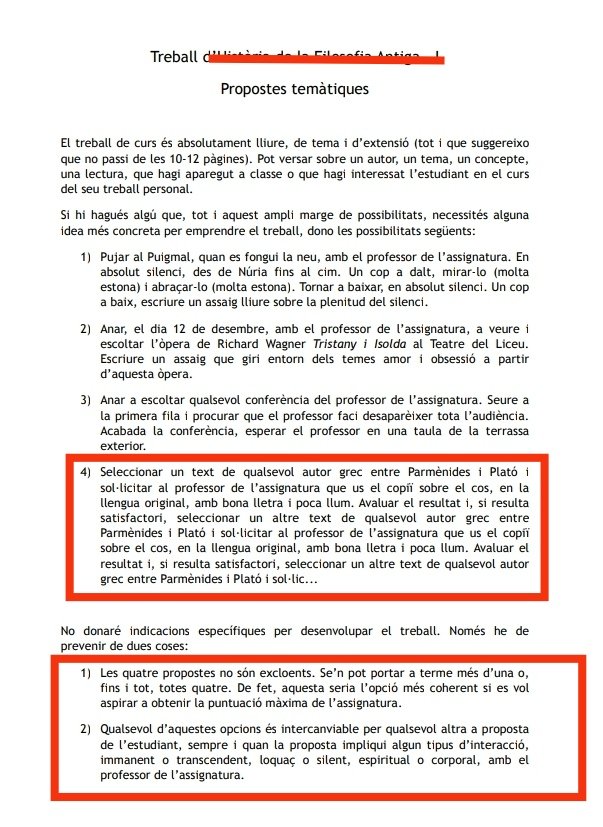 rockyosrentador's tweet photo. L'any 2017, a primer de carrera de filosofia a la @univgirona , el professor de l'assignatura em va enviar aquesta proposta per fer el treball de curs. 
Avui sé que no hi ha consentiment lliure dins d'una relació de poder de professor/estudiant amb 20 anys de diferència. https://t.co/VvaoKDb6G2