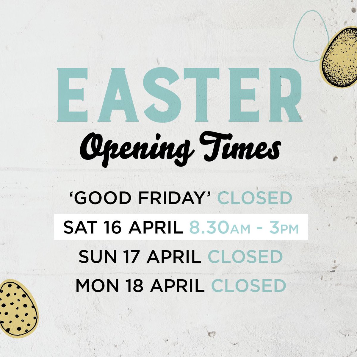 CollusionBarber's tweet image. Our Easter opening times… we’re just closed on Good Friday! 🐥 #hitchin #collusionbarber #hitchinbarber #easterhours