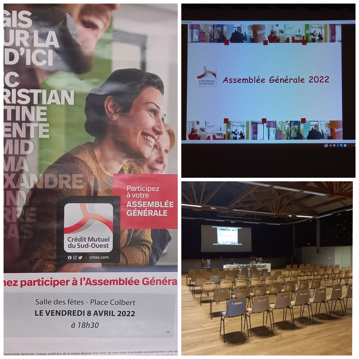 CmsoChabanais's tweet photo. Tout est prêt pour vous accueillir à votre assemblée générale 2022 ce soir 18h30 salle des fêtes de Chabanais https://t.co/pllQArmrqy