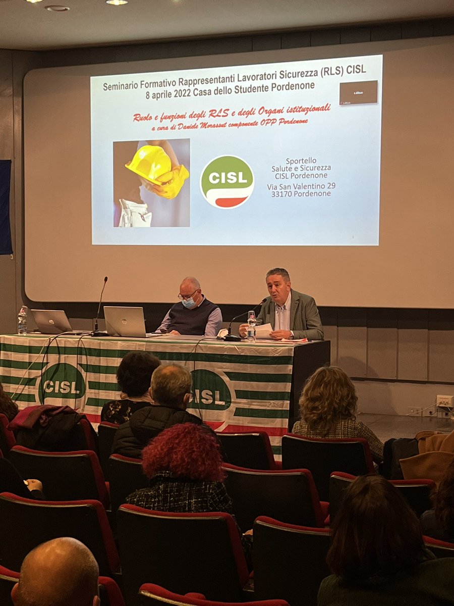 drigo_nicola's tweet photo. Incontro di oggi per gli RLS organizzato dalla CISL a cura dello sportello sicurezza di Pordenone. #cisl #cislfvg #sicurezzasullavoro #fimfvg https://t.co/5ctKAJqzQ0