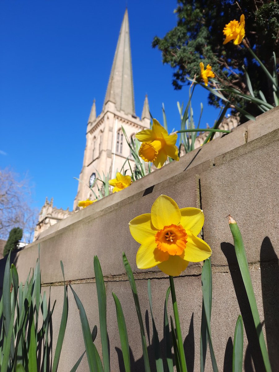 WakeCathedral's tweet photo. A beautiful spring day in #Wakefield βοΈ
If you are in the city centre today, why not visit our #cathedralkitchen for a spot of lunch, with outdoor seating available (jumper or coat advisable!) https://t.co/T1EDQLdGPv
