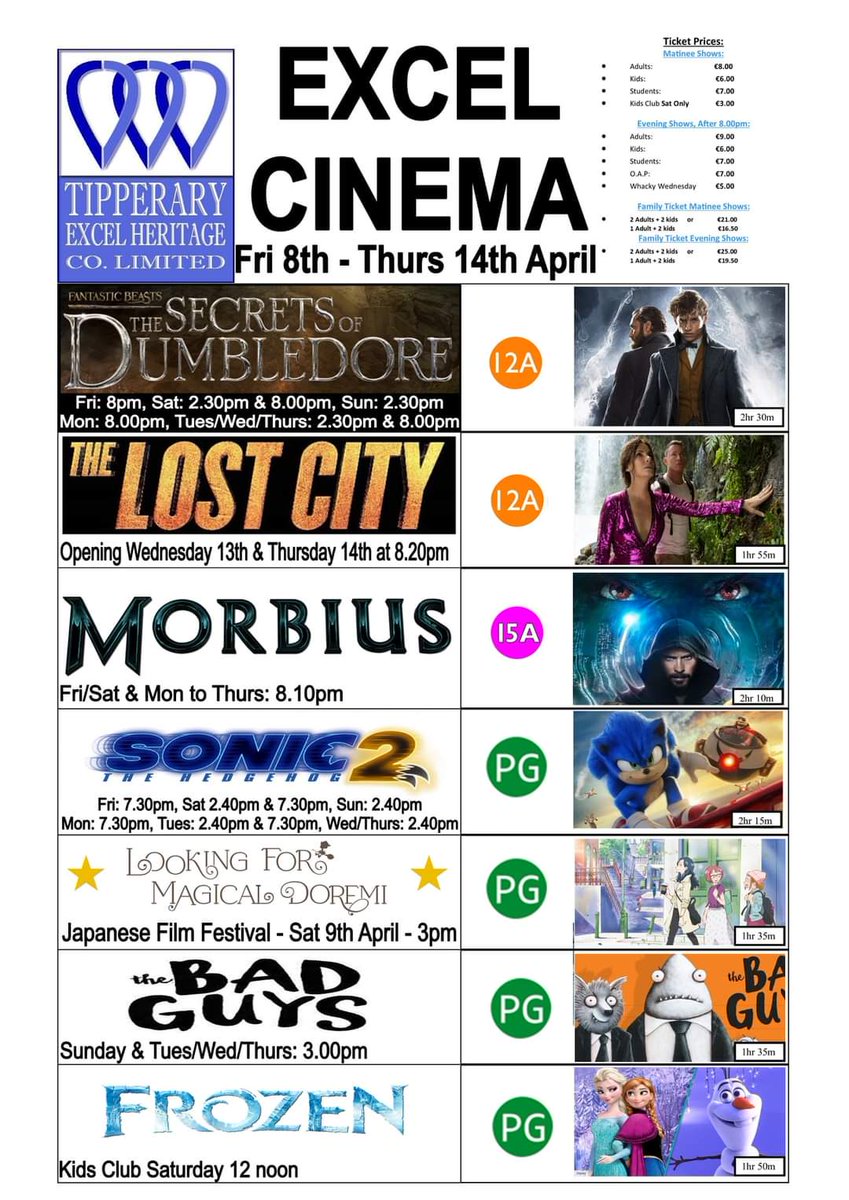 Tipperaryexcel (@tipperaryexcel) on Twitter photo We are heading back to Hogwarts this week with the release of ๐๐ฎ๐ป๐๐ฎ๐๐๐ถ๐ฐ ๐๐ฒ๐ฎ๐๐๐ ๐๐ต๐ฒ ๐ฆ๐ฒ๐ฐ๐ฟ๐ฒ๐๐ ๐ผ๐ณ ๐๐๐บ๐ฏ๐น๐ฒ๐ฑ๐ผ๐ฟ๐ฒโจ 
๐ฒ๐ปTo book tickets click: tipperaryexcel.com/now-showing.htโฆ We are heading back to Hogwarts this week with the release of ๐๐ฎ๐ป๐๐ฎ๐๐๐ถ๐ฐ ๐๐ฒ๐ฎ๐๐๐ ๐๐ต๐ฒ ๐ฆ๐ฒ๐ฐ๐ฟ๐ฒ๐๐ ๐ผ๐ณ ๐๐๐บ๐ฏ๐น๐ฒ๐ฑ๐ผ๐ฟ๐ฒโจ 
๐ฒ๐ปTo book tickets click: tipperaryexcel.com/now-showing.htโฆ