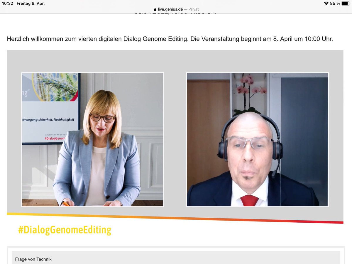DialogBDP's tweet photo. Carl-Stephan Schäfer kritisiert Vermischung der verschiedenen Technologien in der #Pflanzenzüchtung und ihre Reduzierung auf Gentechnik. Es finden differenzierte technische Eingriffe statt und führen auch zu Pflanzen, die natürlicherweise entstehen könnten. #DialogGenomeEditing https://t.co/LwtSPmxXi7