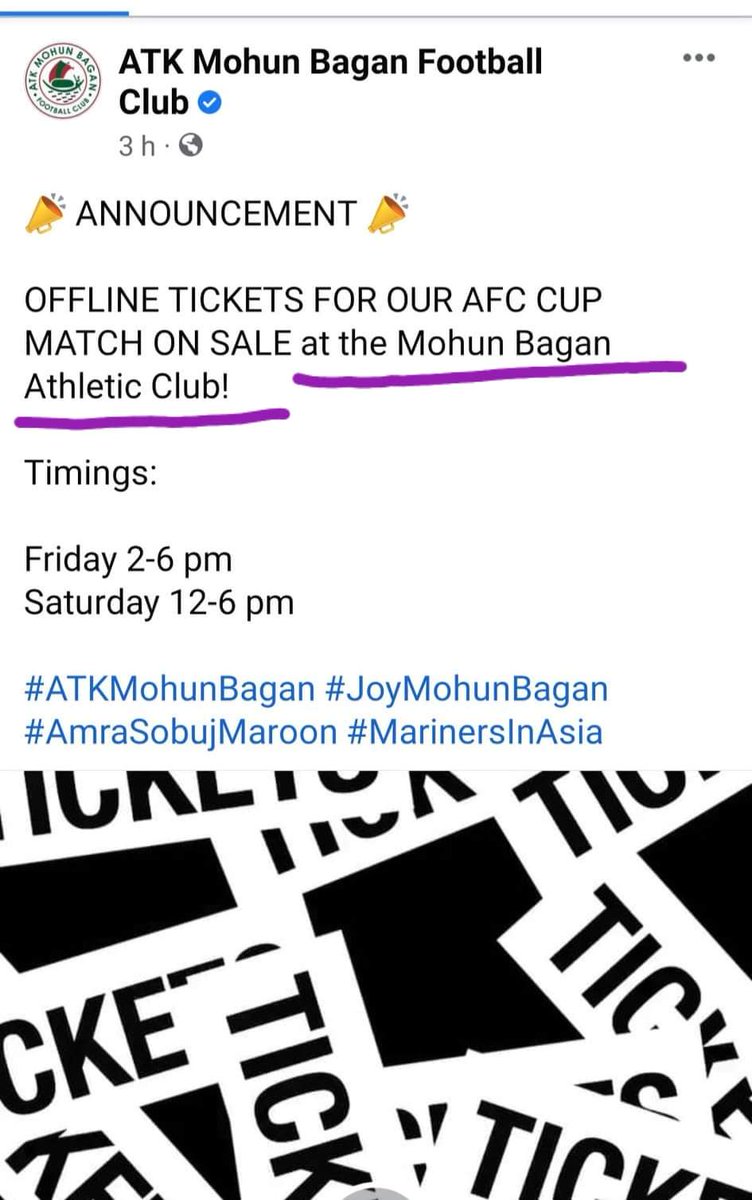 OnMariners's tweet photo. লড়াই টা এই জন্যই!নিজেদের অস্তিত্ব ফিরে পাওয়ার।
এটিকে মোহনবাগানের অফিসিয়াল পেজ থেকে বলা হচ্ছে "At the MohunBagan Athletic Club"
লড়াই করে এটাই ছিনিয়ে আনতে হবে "At Our Club Tent"
#RemoveATK #JoyMohunBagan #MohunBagan1889 #MarinersOnTheMove https://t.co/LxBuVXcYtT