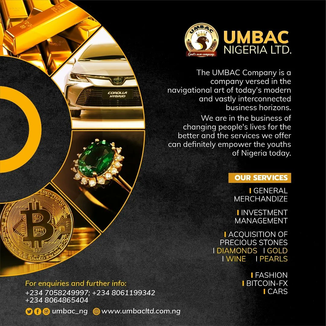 umbac_ng's tweet photo. Did you know, it's very easy to become a gold investor with Umbac. You are guaranteed up to 15% returns on your investments on a montly basis. You can start living on your own terms. Become an Umbac Partner. 
DM to get started
#umbac #gold #goldinvestor #investingold #invest https://t.co/mDwrD9xOMa