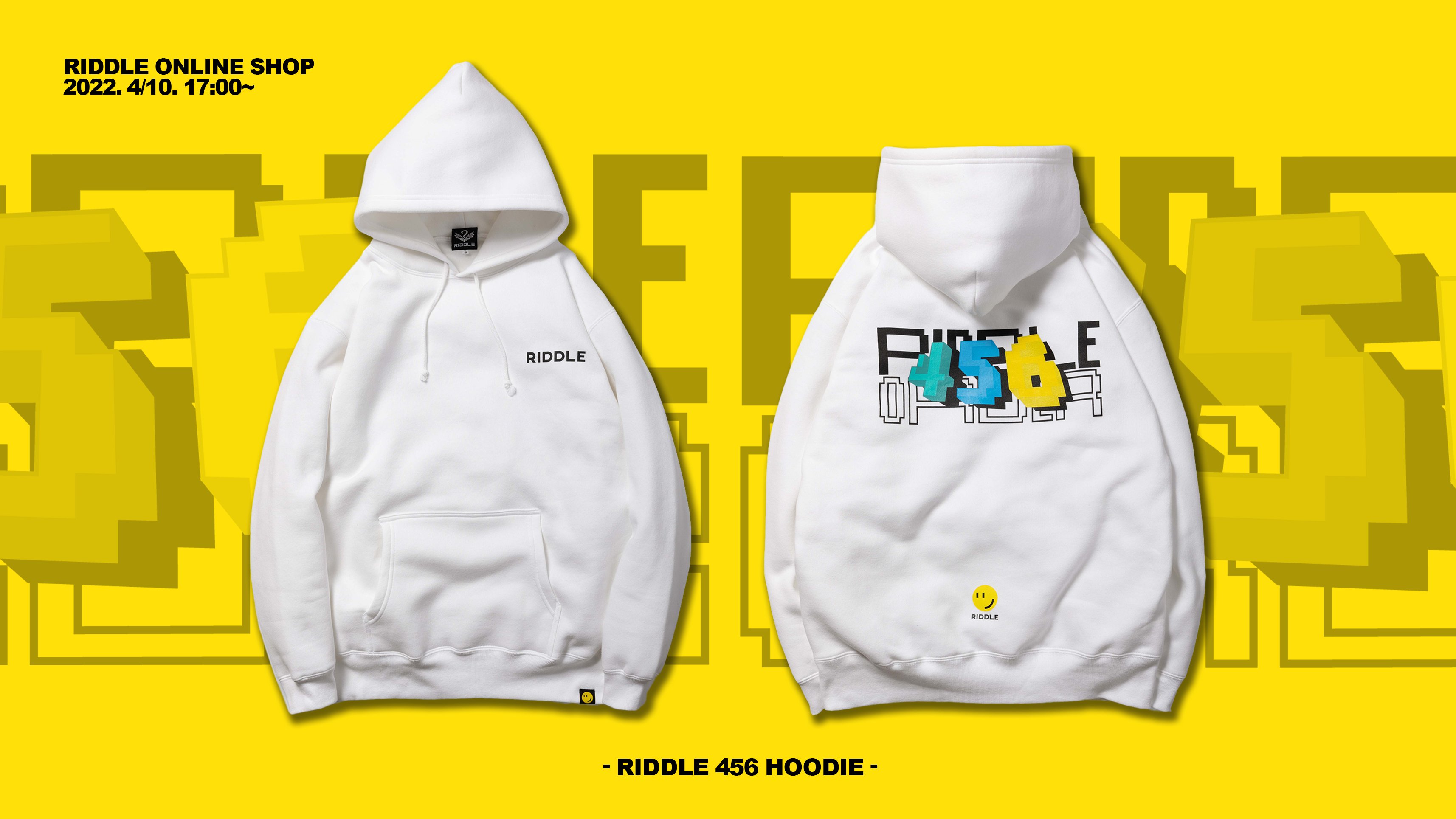 RIDDLE 456 HOODIE ホワイト Mサイズ