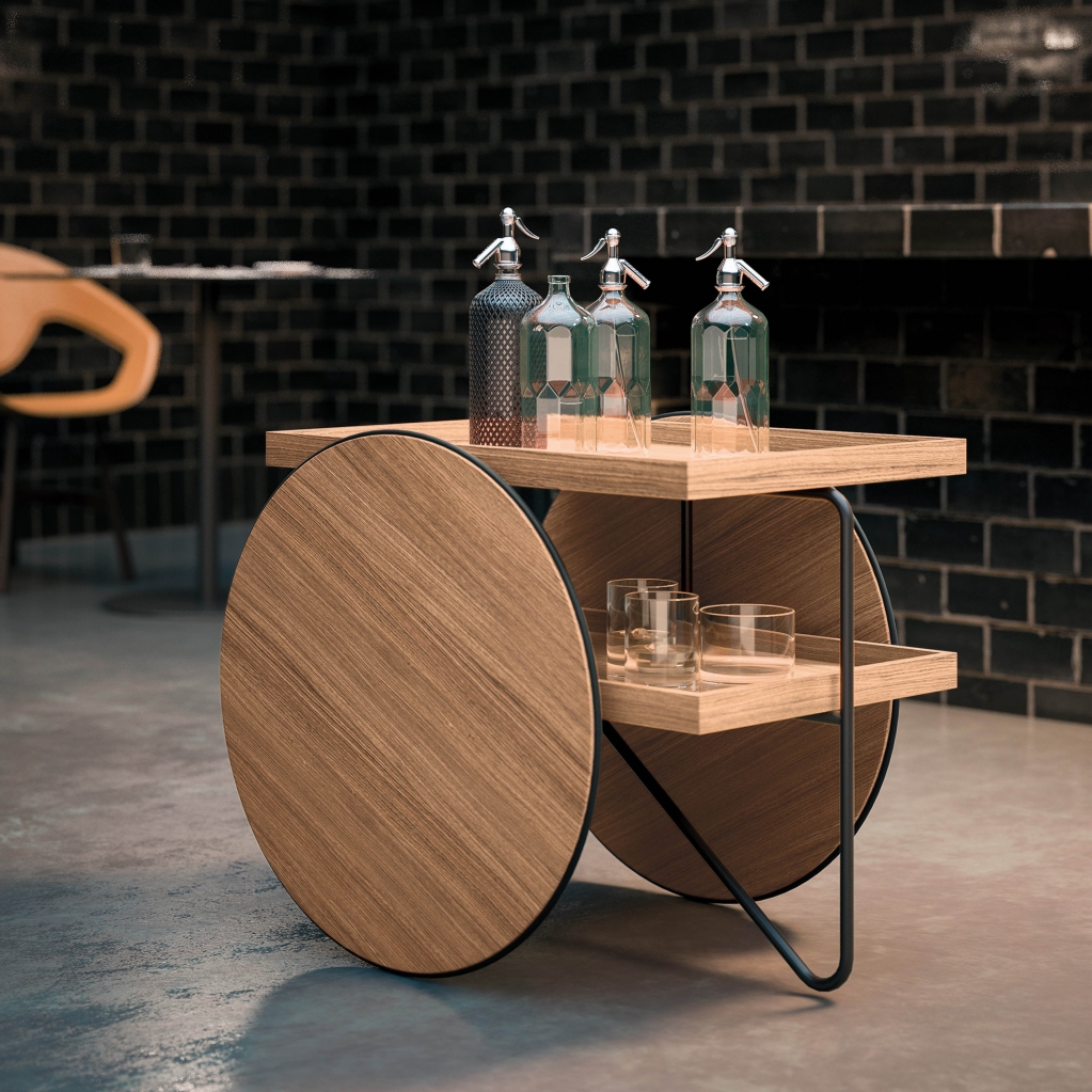 Chariot is a mobile coffee table in Casamania style, designed by GamFratesi. Generally used in interior decoration projects for homes, restaurants and hotels. bit.ly/351WnFr