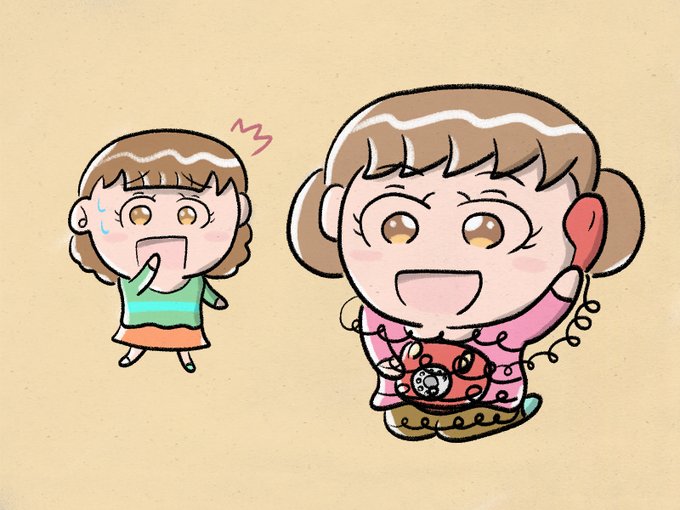 電話する女のtwitterイラスト検索結果