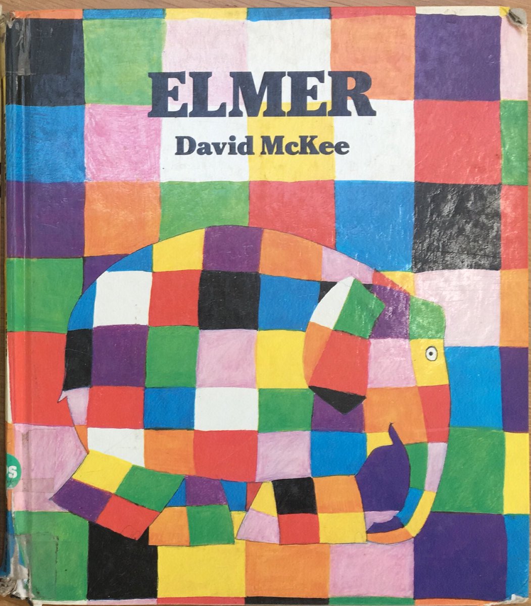 Sad news that #davidmckee has died. What not take some time out to read one of his wonderful stories to your younger classes today #elmer