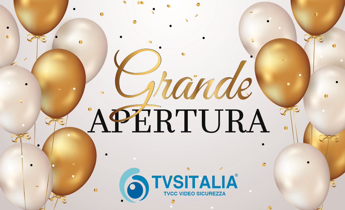 Hai sentito la novità?
TVSITALIA apre il suo 5° punto vendita...
Martedì 19 Aprile 2022 sarà un giorno particolare per TVSITALIA in quanto verrà aperto il punto vendita numero 5. 

tvsitalia.it/nuova-apertura…