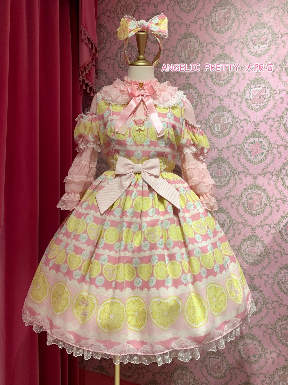 くすみ水色 Angelic Pretty レモネードフロートワンピース - 通販 くすみ水色 Angelic Pretty レモネードフロートワンピース - 通販