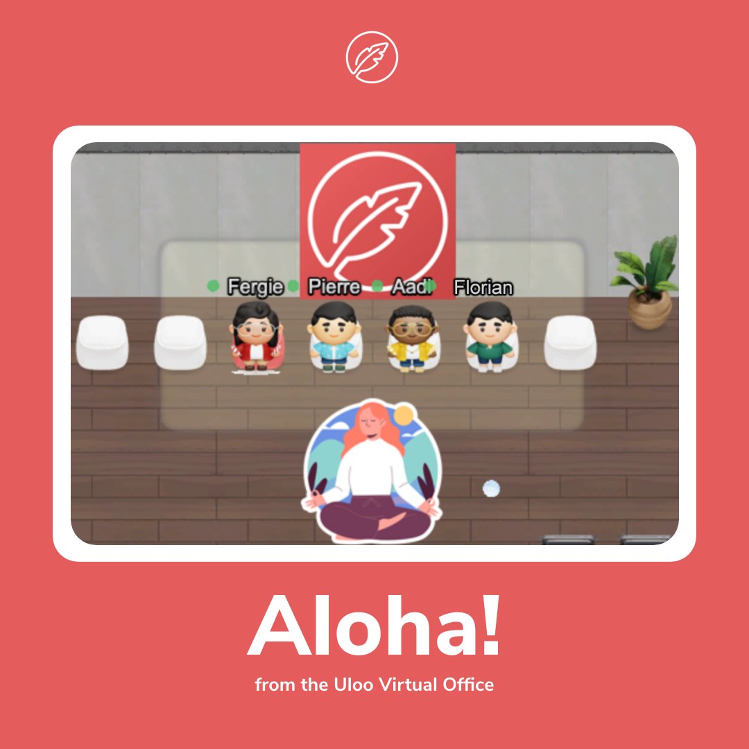 #MindfulMeditation break at Uloo virtual office powered by <a href="/cosmosdotvideo/">Cosmos Video</a>.

What do you do at your workplace to bond with your team?

#uloo #staycurious #coachingapp #teambuilding #workplaceculture #mindfulnessatwork #employeewellbeing #worklifebalance