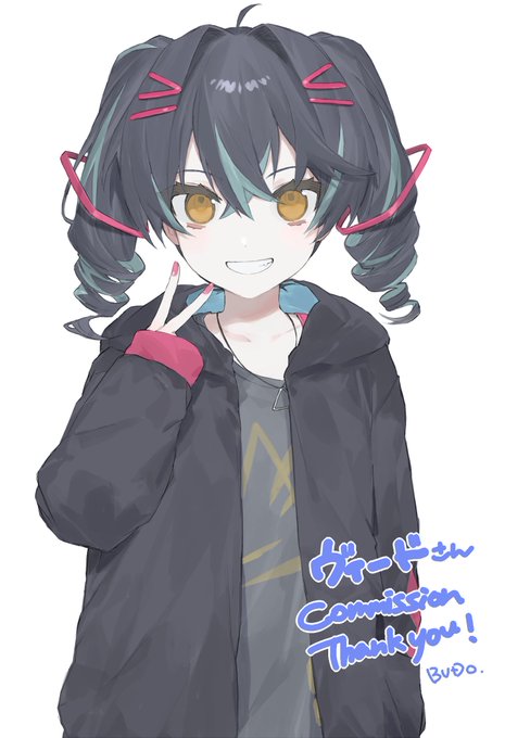 skebでBUDO(@ t_akemitch)先生にヴィヴィちゃんを描いていただきました!!!黒色の塗り方がばちくそ上手くてすげーーーってなってる(そして可愛い)
#ヴィヴラート 