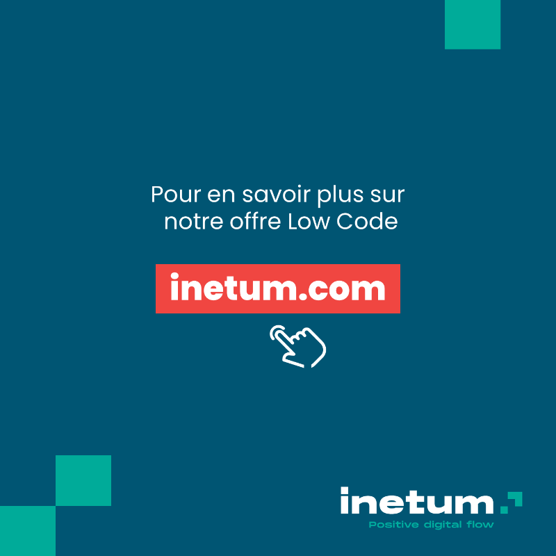 inetum_fra's tweet photo. Les #développeurs #LowCode d’Inetum travaillent en #agilité &amp; en proximité avec les clients pour accélérer leur Time To Market.

👉 Nous proposons des parcours de #formation pour faire monter en compétences sur le low code tous les #devs traditionnels ! 

Postulez ici 👇
