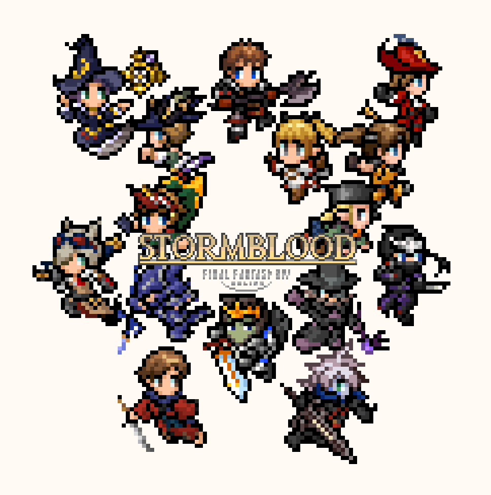Ff14 ファンキットの壁紙のイラスト風 Ff14 ドット絵 Zangekiのイラスト