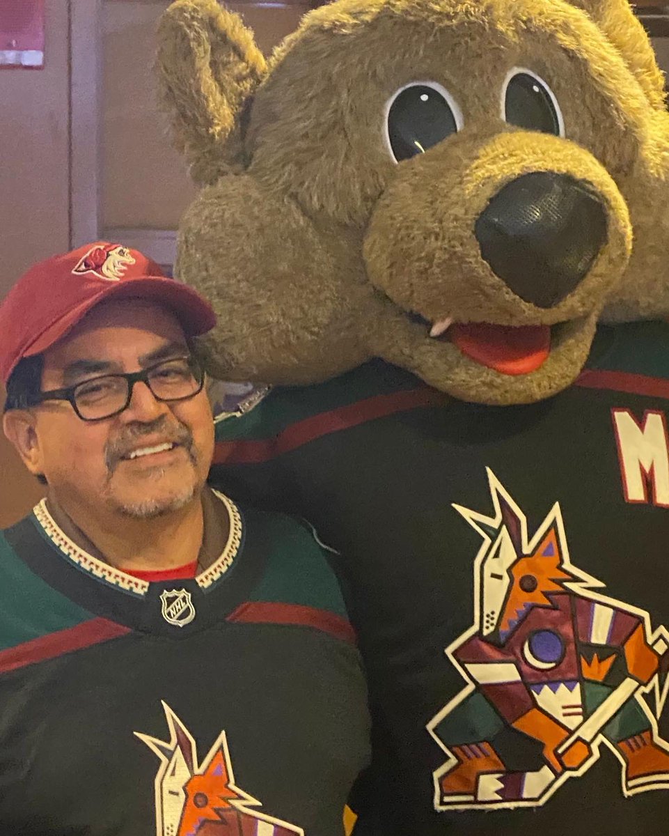 DavidAdameCPLC's tweet photo. Thanks @ElevationHR_1 and David Vasquez for invite to @ArizonaCoyotes game it made my Birthday celebration special. Also thanks @MrXavierAG for special gift of a personalized jersey @Suns @AZCardinals @Dbacks @valleyunitedaz @GPEC @GPLInc @GlennWilliamso3 @EVPartnership @WESTMARC https://t.co/vhVJ7IWvWA