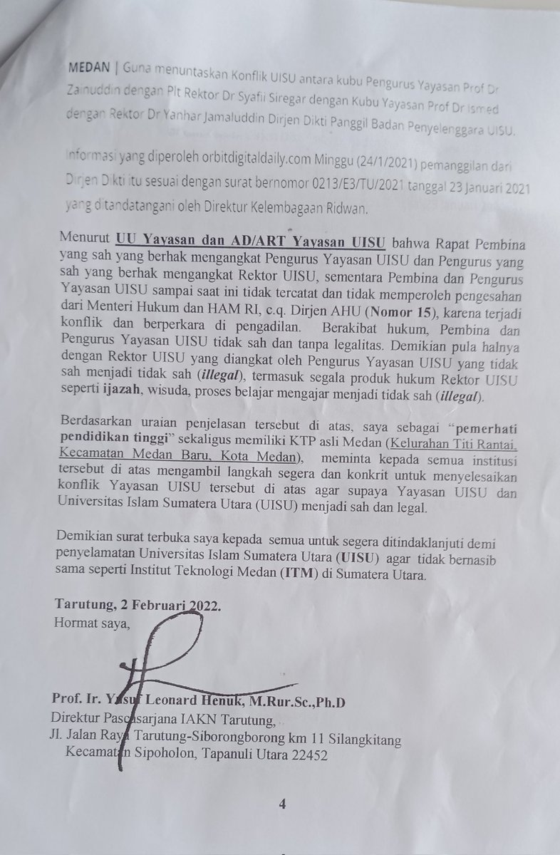 ProfylHenuk's tweet photo. PROFICIAT :Apresiasi @ProfylHenuk Ke KA-@poldasu Atas Perintahnya Ke DIRRESKRIMSUS @poldasu Untuk Segera Ditindaklanjuti Laporan YLH Soal Kisruh Berkepanjangan di UISU - Medan(https://t.co/tZBEVGyeD4)Guna Selamatkan UISU,Universitas Islam Tertua di SUMUT. BRAVO YLH #SaveUISU+UIC# https://t.co/6BL6XsLJIP