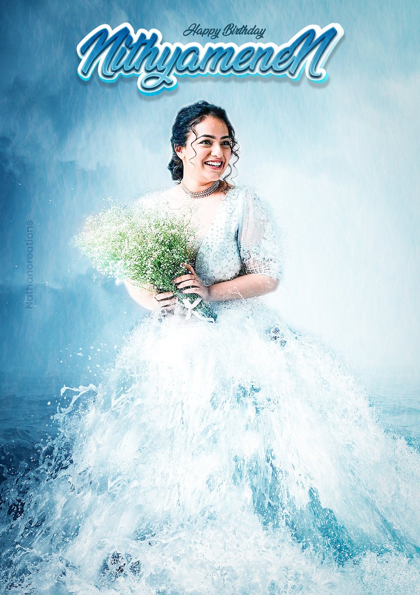 Happy Birthday Our Dear Thalaivi <a href="/MenenNithya/">Nithya Menen</a>
#kanmani #thara #Mersal #NithyaMenen #nathancreations