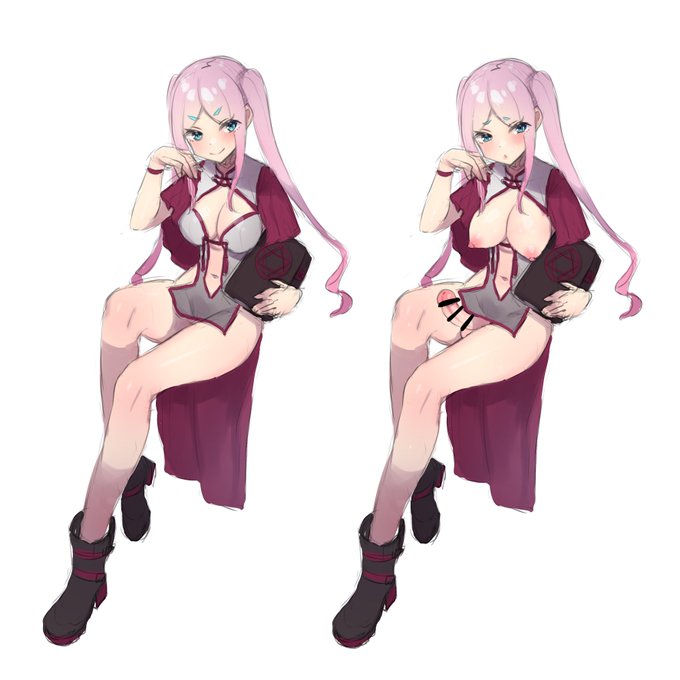 新キャラ案初期稿。
妾(わらわ)っ娘のふたなり魔女。 