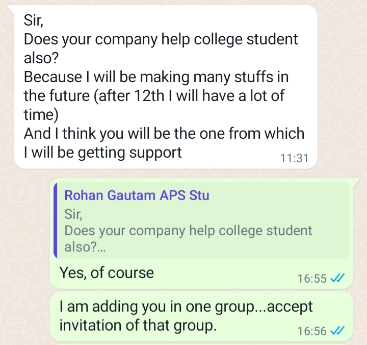 Innogicalindia's tweet photo. These words mean a lot to us!!
One student from #AtalTinkeringLab will pass out from #school this year and is concerned about how he can connect with us so that he will get that same #environment and #support to work on their #ideas.
#TransformingIndia
#InnogicalForIndia https://t.co/pVxLzk0Tp9