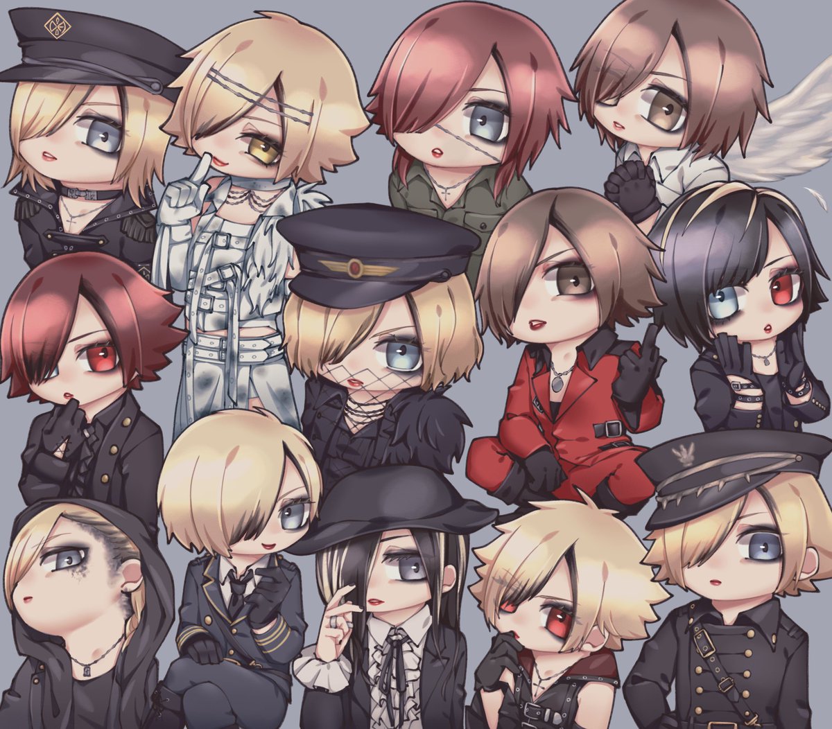 segawa__ui's tweet photo. もちゃもちゃっと(・_・)さんの歴代衣装たち🖤 https://t.co/lKpF9BeyL5